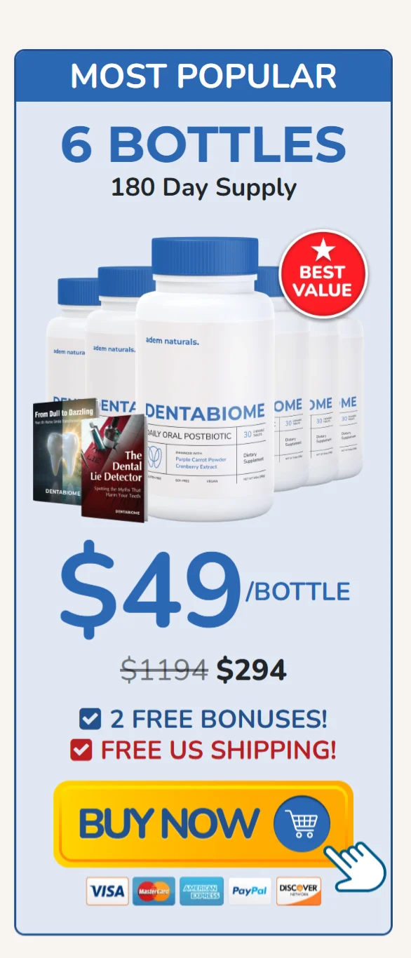 DentaBiome™ 6 bottles pricing